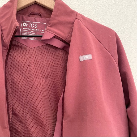 Figs Sydney Scrub Jacket Mineral Mauve size XS - Picture 6 of 11